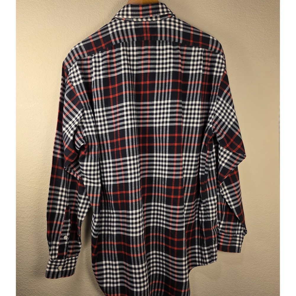 Polo Ralph Lauren Shirt Mens‎ Medium Black Red White Plaid Long Sleeve Button Up - Picture 3 of 6